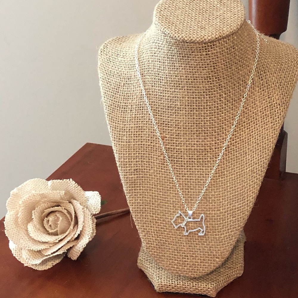 Westie Silver Necklace